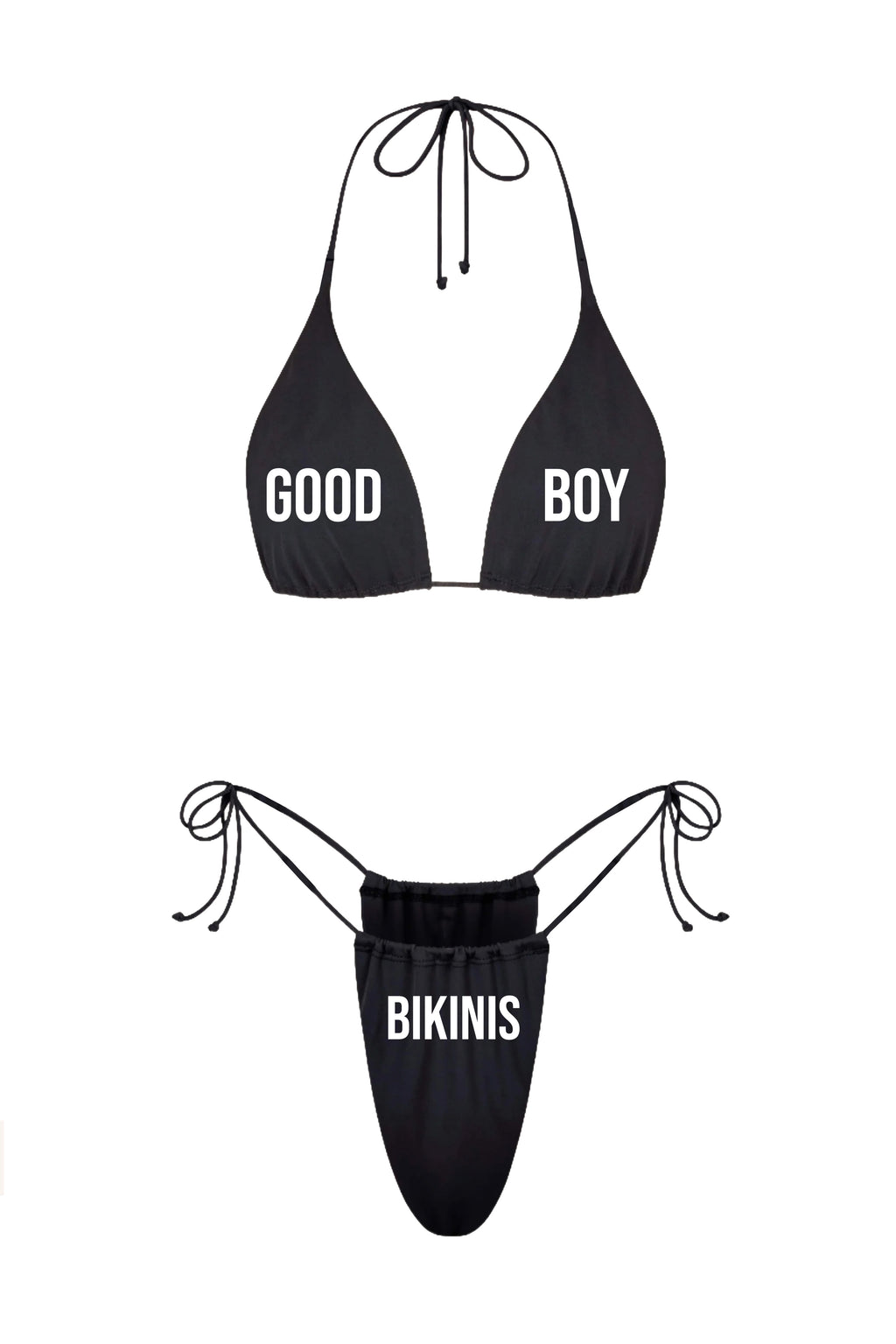 001 BRIANNA Bikini with Strings BLACK
